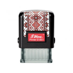 Штамп под ключ - Макет, Клише, Оснастка пластиковая для штампов 10х26 мм "Вышиванка"