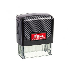 Штамп под ключ - Макет, Клише, Оснастка пластиковая для штампов 18х47 мм "Карбон"